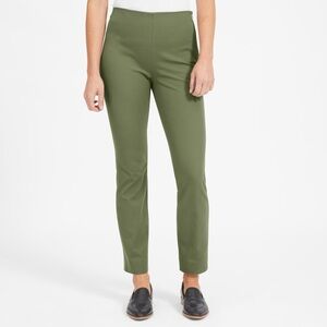 Everlane Bi-Stretch Work Pant in Olive Green — Size 4